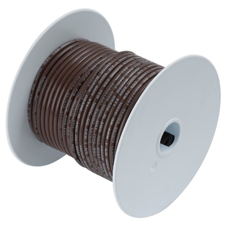 Ancor Primary Wire, Marine, 14 AWG, 1C C, Brown, Vinyl, Stranded, 600V, 100 ft. 104210